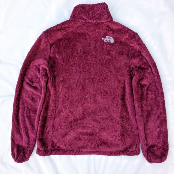 North Face Zip-Up plush soft high-pile fleece jacket with design - Picture 6 of 10
